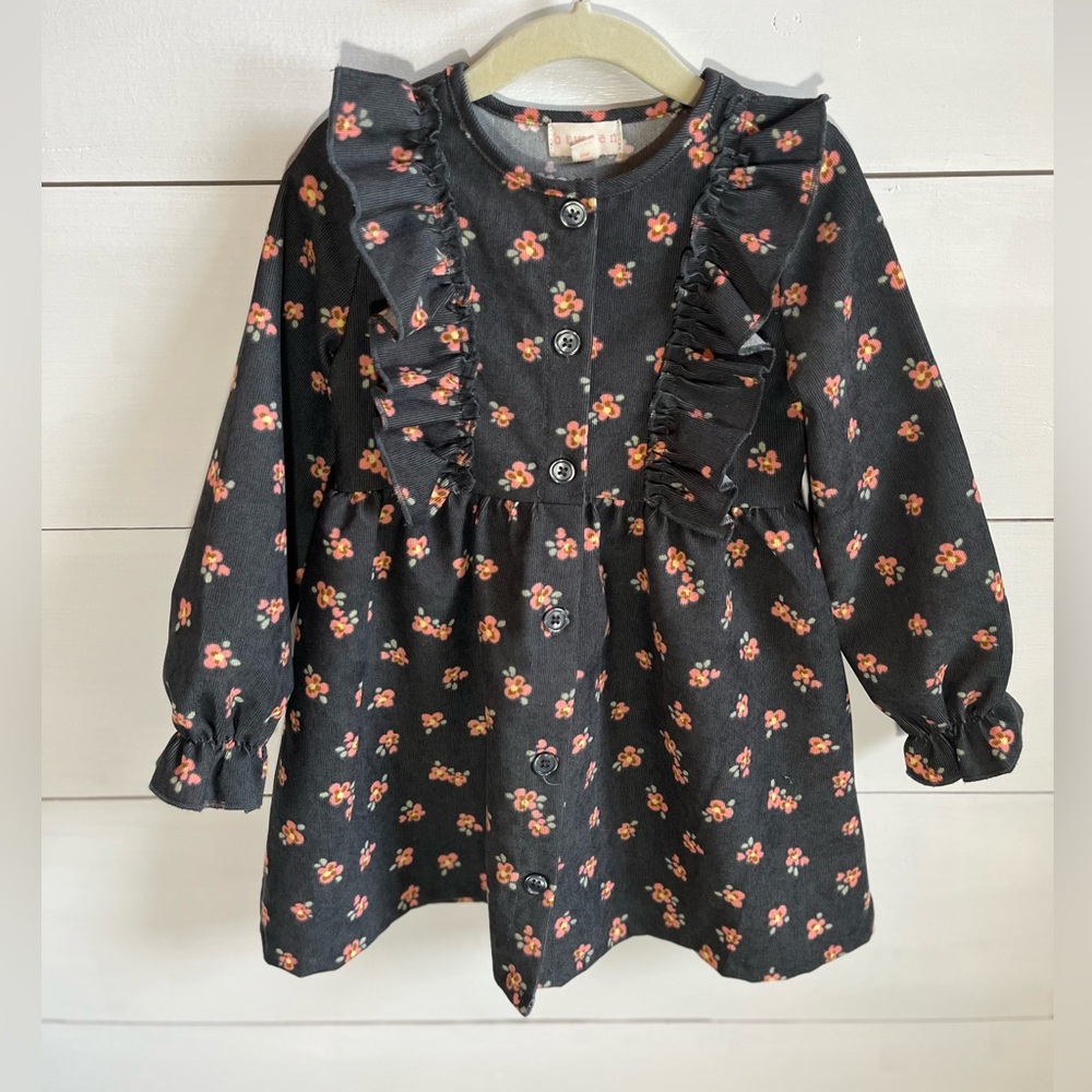 Btween Floral Ruffle Kids Dress